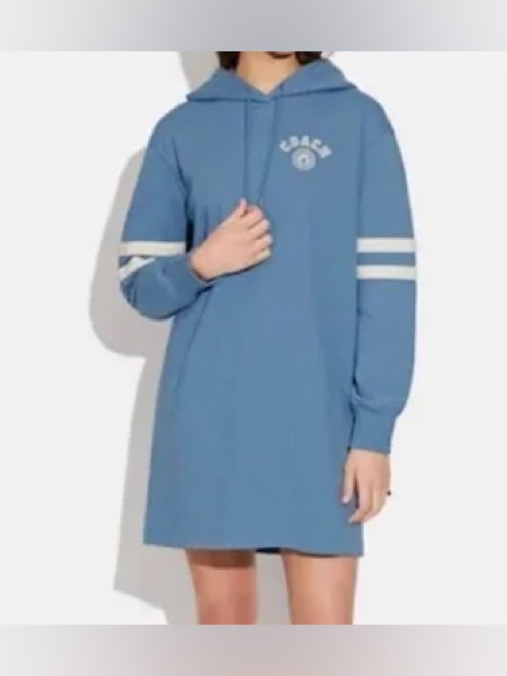 Coach Varsity Hooded Sweatshirt Dress
